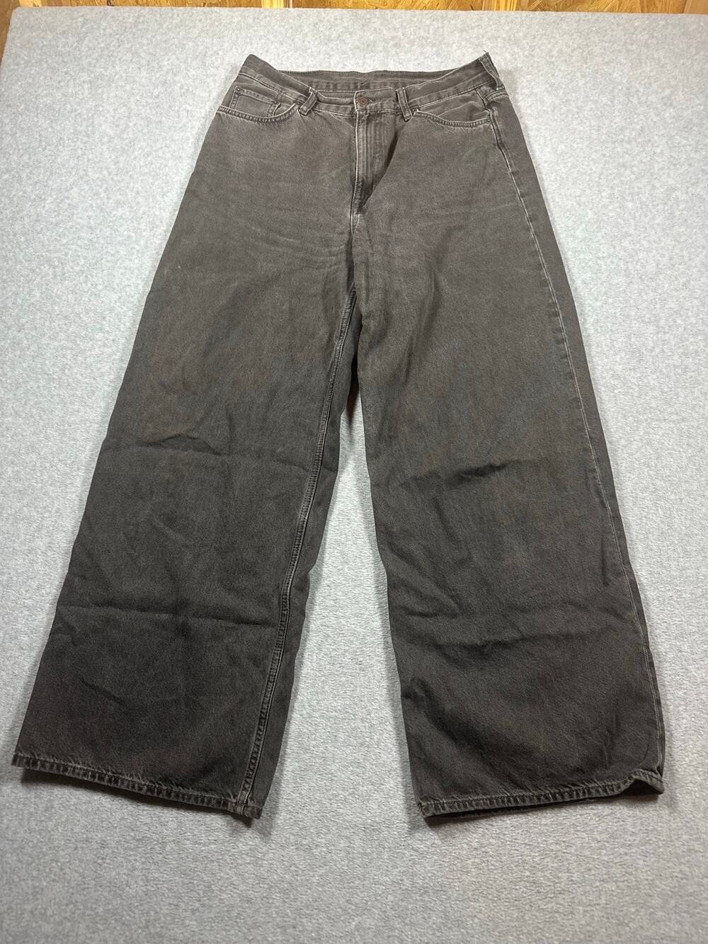 COS Wide Leg Jeans Women's Size 30 Grey Denim Wash High Rise